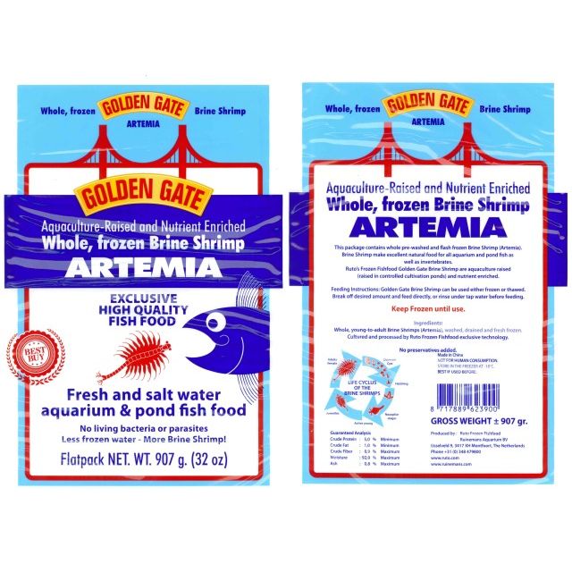 Golden gate Artemia Flatpack -907 gram