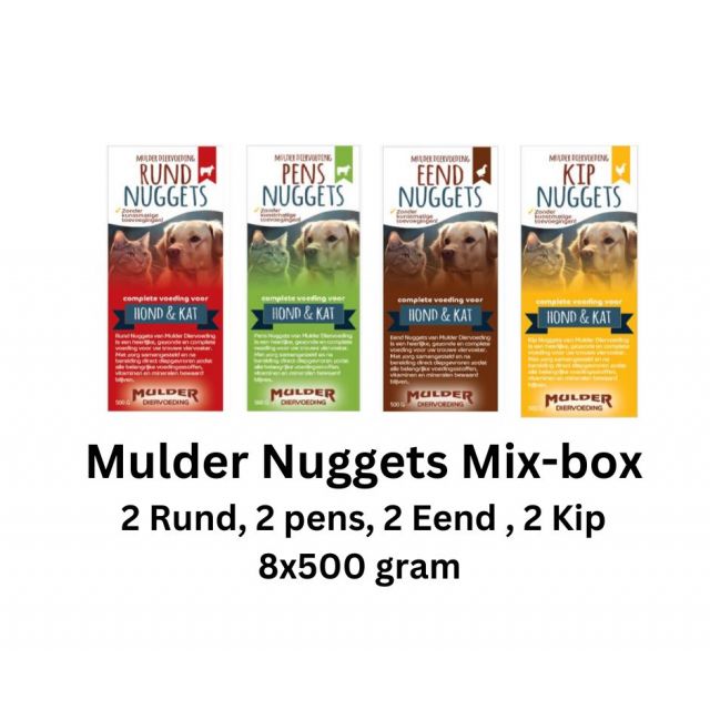 Mulder Mix Doos Nuggets   -8x 500 gram 