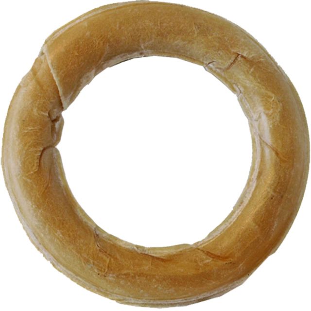 Buffelhuid Geperste Ring 6" -1 stuk