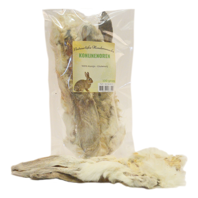 Konijnenoren Met haar -100 gram