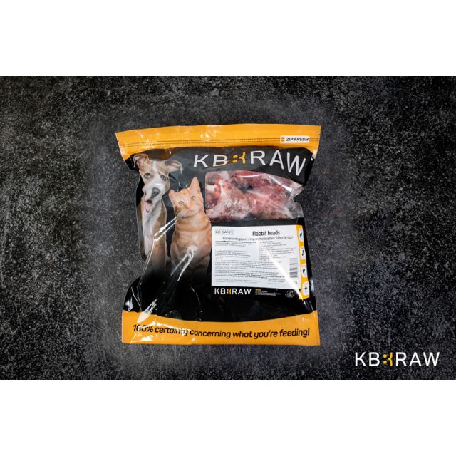 KB barf Konijnenkoppen -1 kg     