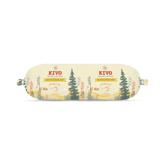Kivo Gestoomd Worst Kip -600 gram