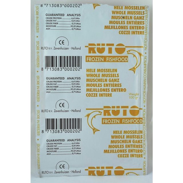 Ruto Blister Mosselen Heel - 100 gram