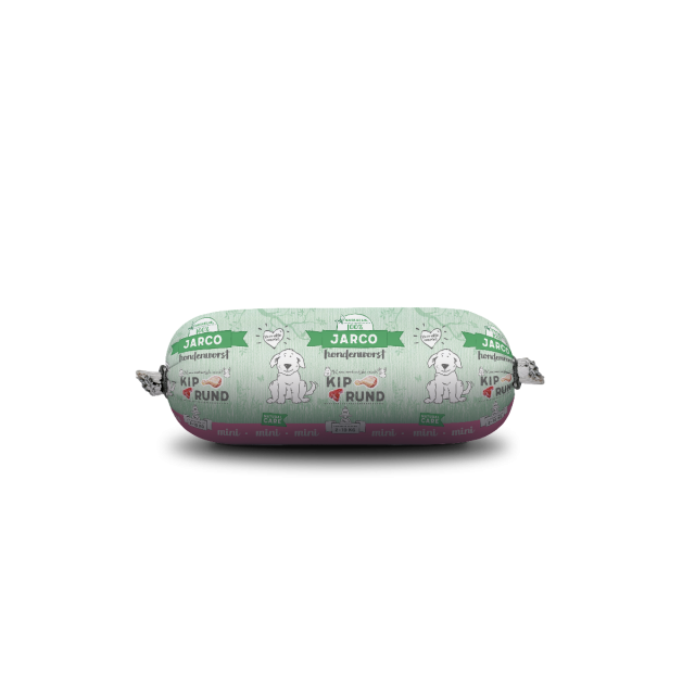 Jarco Dog Houdbare Worst Mini Kip / Rund-250 gram