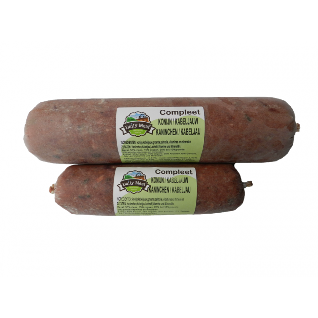 Dailymeat Kabeljauw/ Konijn Compleet -1 kg 