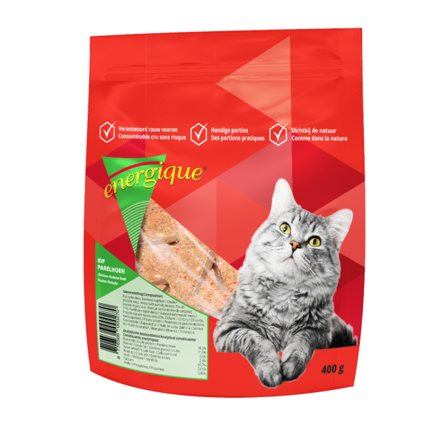 Energique kat Kip & Parelhoen -400 gram