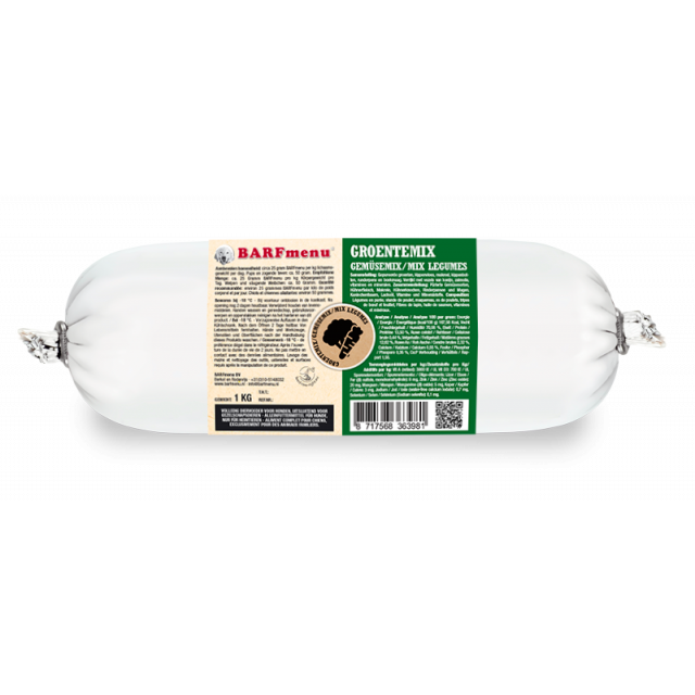 Barfmenu Groentemix - 1 kg