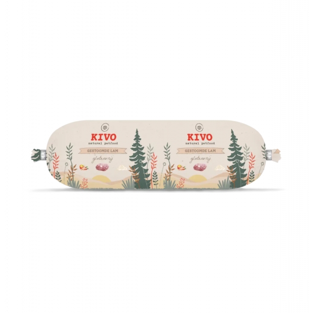 Kivo Gestoomd Worst Lam  -600 gram