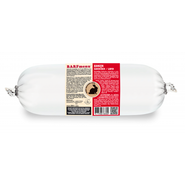 Barfmenu Konijn - 250 gr