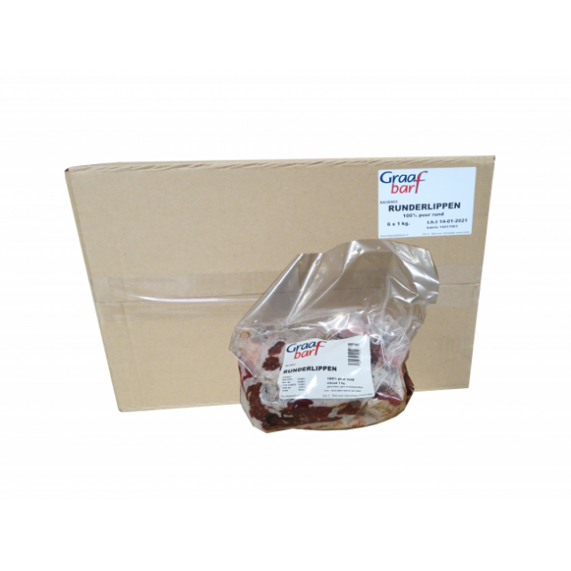 Graafbarf Runderlippen Lappen -1 kg